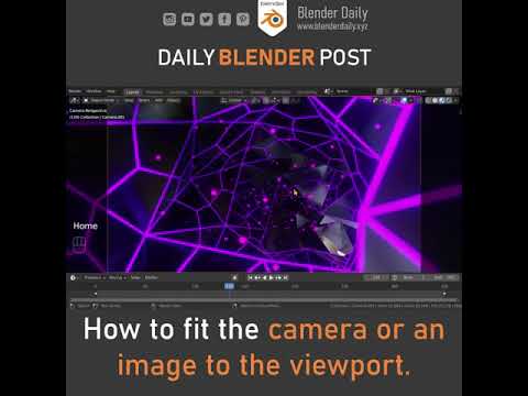 How to fit the Camera or Image to the Viewport Size in Blender