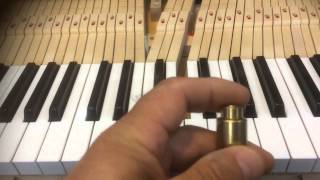 Lightening Piano Touch Weight on Studio Upright