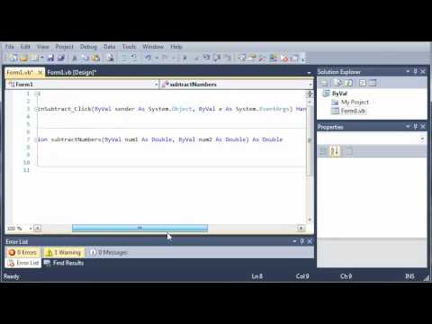 Visual Basic Tutorial - 44 - ByVal