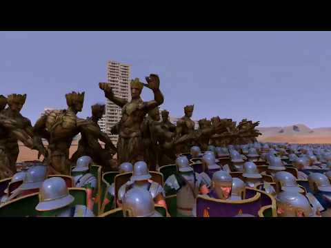 100 Groot vs 10000 Roman Soliders
