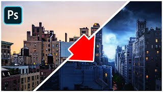 Speed Art Photoshop | Night City (Start to Finish)