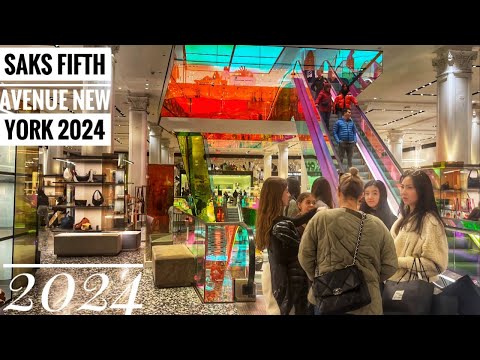 SAKS FIFTH AVENUE NEW YORK 2024 INSIDE SAKS 5Th AVENUE STORE ???? IN NYC 2024