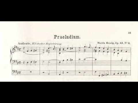 Moritz Brosig - [Eight Pieces for Organ] op. 46 [Score Video]