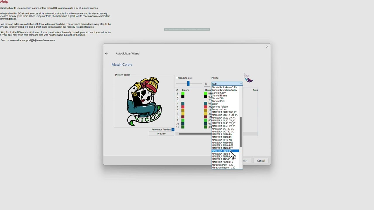Video: Tajima Software Auto-Digitizer in Aktion