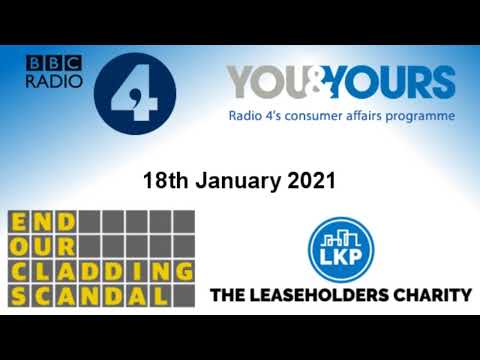 Cladding Scandal Impacting The Property Market - You and Yours - BBC Radio 4 - 18/1/21