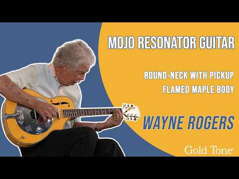 Mojo: Round-neck Resonator Guitar with Pickup and Case image 15