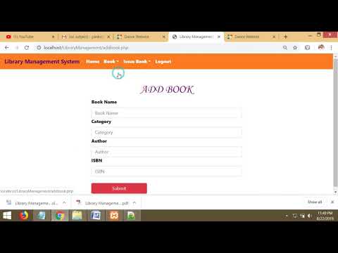 Learn Library Management System Project PHP MYSQL Bootstrap By Pankaj ...