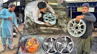For the first time, Car Alloy Rims are Manufactured From Aluminum Waste in The Old Fashioned way