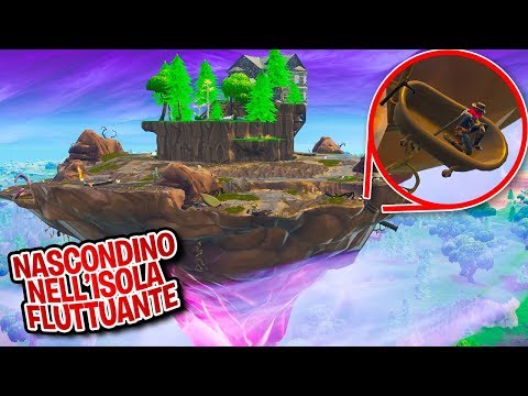 Fortnite ITA - NASCONDINO SOPRA L'ISOLA FLUTTUANTE!!