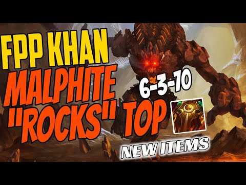 FP Phoenix Khan Plays MALPHITE Top vs Fiora - Challenger Gameplay - New Items Season 11 - Sunfire