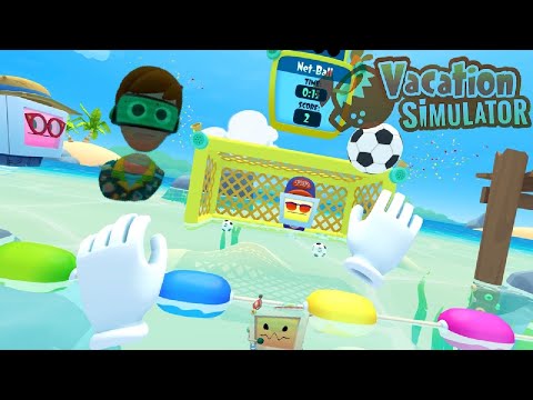 I CAN’T PLAY BEACH BALL!!! (Vacation Simulator)