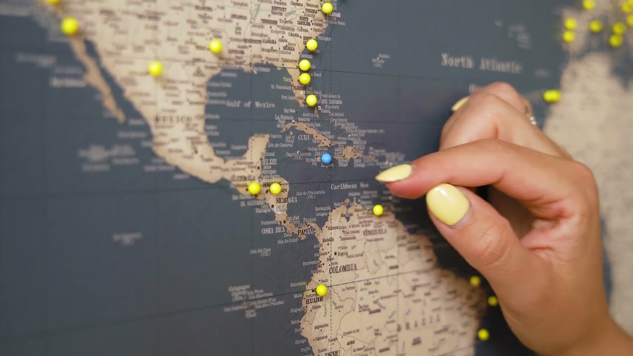 Push Pin World Map - Black Canyon | Trip Map