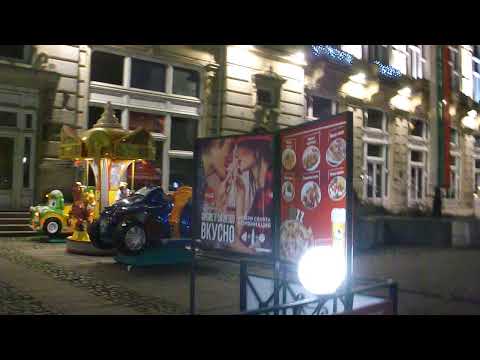 Walking  tour Ruse at night ,Bulgaria 4 november  2021