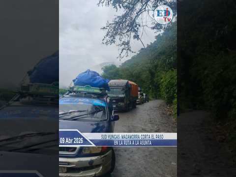 Sud Yungas: Mazamorra corta el paso en la ruta a La Asunta