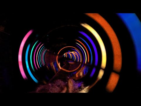 Futuristic LED Water Slide at AquaPalota Gyula