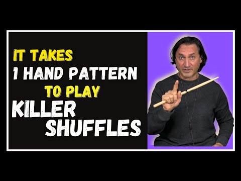 SHUFFLE LIKE BONHAM, PURDIE, PORCARO & COPELAND with this One Hand Pattern