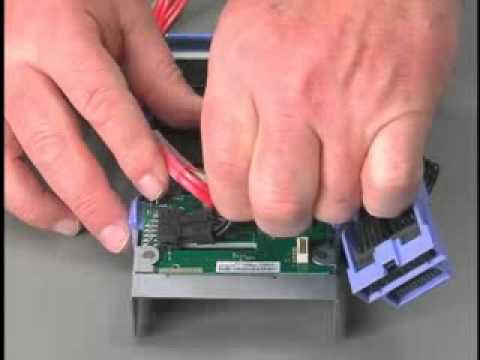 IBM System x3850 X5 - FRU - Install SAS Hard Disk Drive Backplane and Cable