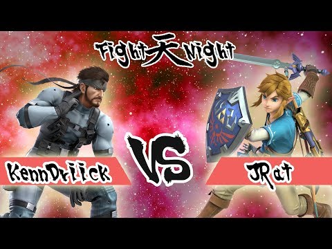 Wi-Fight Night 9 SSBU - KennDriick (Snake) Vs. JRat (Link)