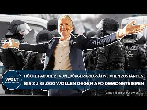 Video Thumbnail: AfD-BUNDESPARTEITAG IN ERFURT: Sicherheitskräfte rüsten sich gegen mögliche Ausschreitungen