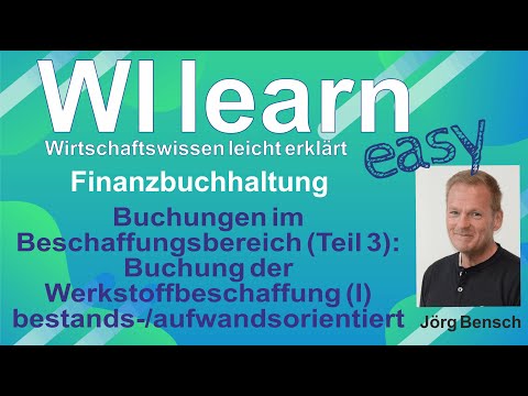 Bookings in the procurement area (Part 3): Materials (I) - Inventory and expenditure-oriented