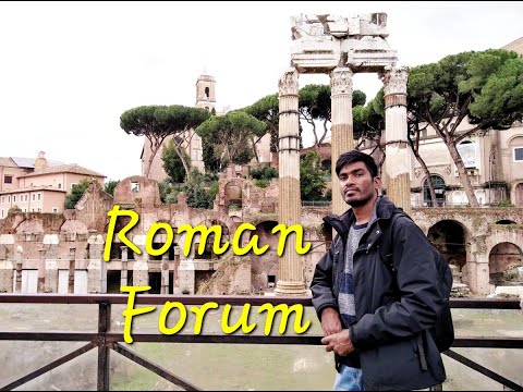 Roman Forum [4K] Night walking Vittoria Emanuel Rome, Italy