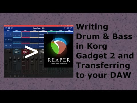 Writing Drum & Bass in Korg Gadget 2 and Transferring to Reaper or your DAW!!!