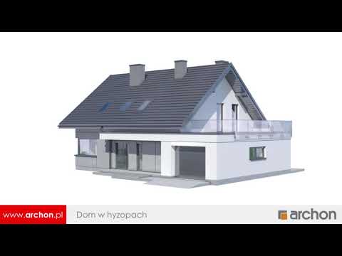 Dom w hyzopach - Prosty w budowie, nowoczesny dom z garażem I ARCHON+ Projekty Domów