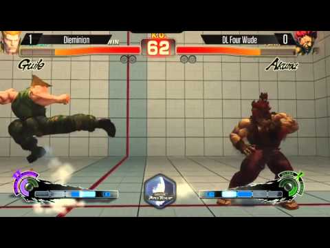 Dieminion (Guile) vs Four Wude (Akuma) - Ultra Street Fighter 4