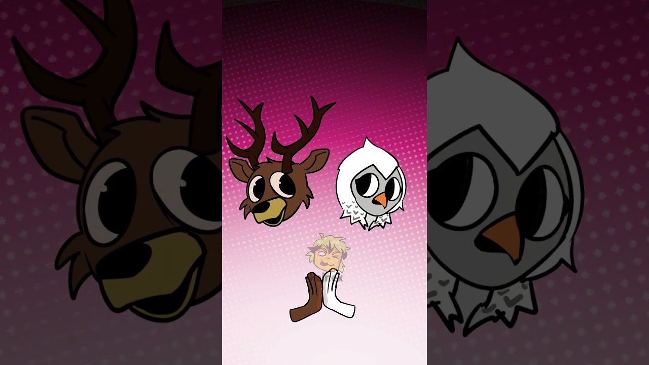 99 nights in the forest Deer x Owl Color mixing trend  in roblox animation