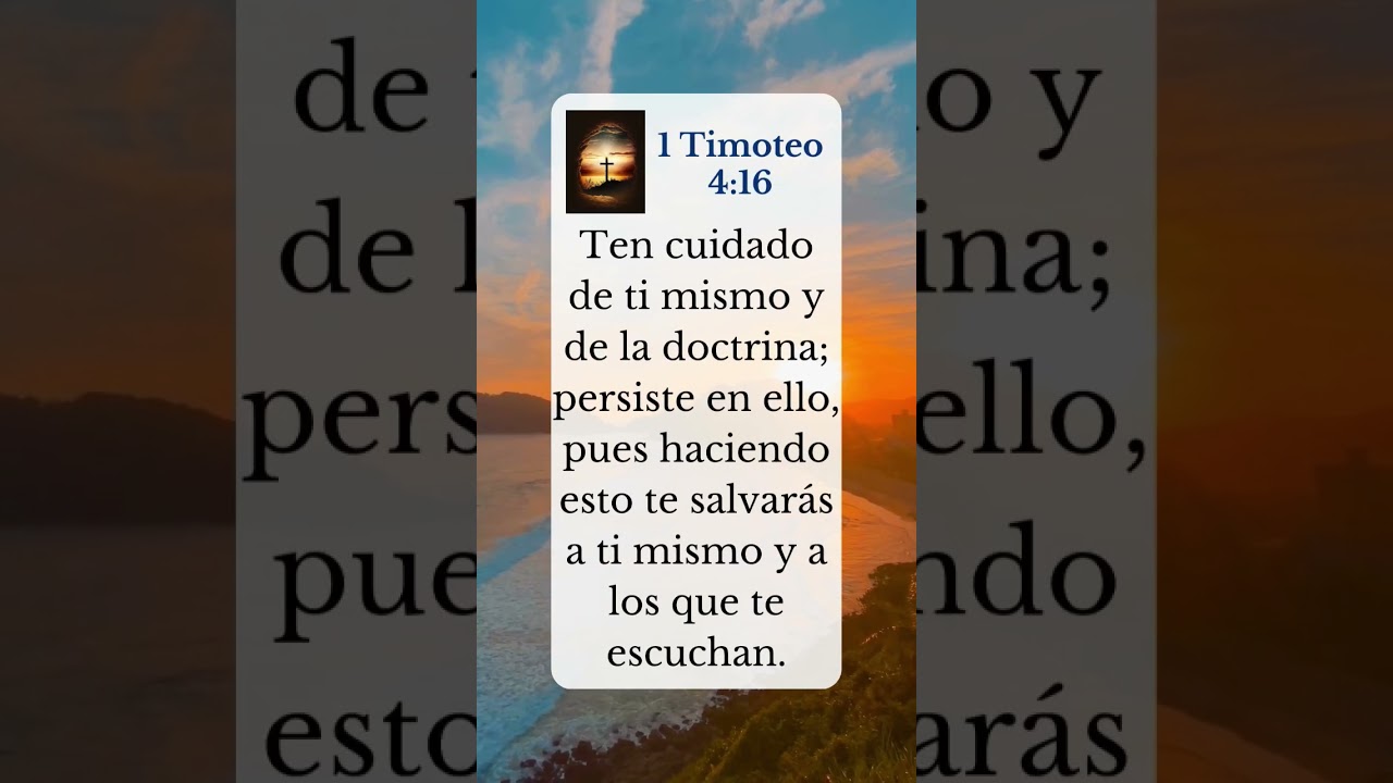 1 Timoteo 4:16 | Cristo es el camino #jesuscristo #dios #versiculodeldia #biblia
