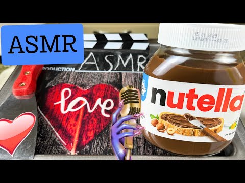 ASMR Massive NUTELLA jar Ice Cream Rolls - making Ice Cream out of Chocolate Hazelnut Spread