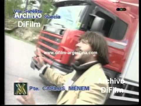 DiFilm - Figuretti con el presidente Carlos Menem (1998)