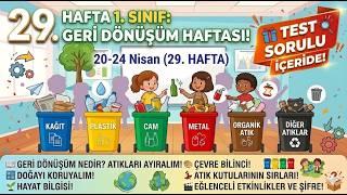 Atma Yazık Olur - 1. Sınıf Hayat Bilgisi | Geri Dönüşüm: Çevremizi Nasıl Koruruz