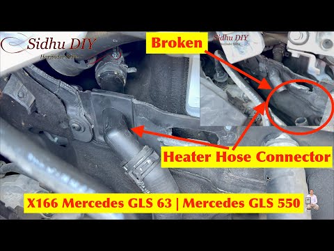 DIY Mercedes GLS Heater Hose Fix - Save Money | X166 Mercedes GLS 63 | Mercedes GLS 550