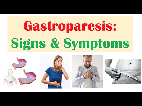 Gastroparesis Signs & Symptoms 