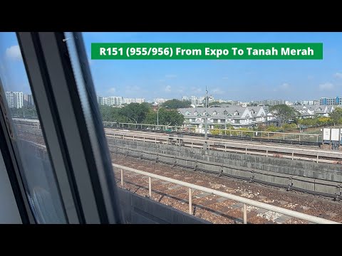 [Via Upper Track After SD2][SMRT] R151 (955/956) from Expo to Tanah Merah