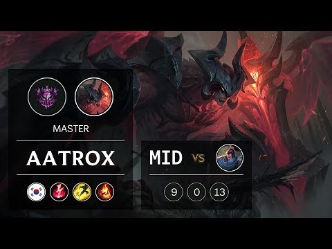 Aatrox Mid vs Yasuo - KR Master Patch 9.6