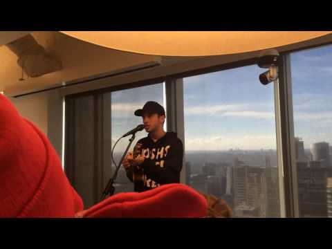 Tyler Joseph of twenty one pilots performing Lane Boy (acoustic) at Sydney Twitter HQ (20/04/16)