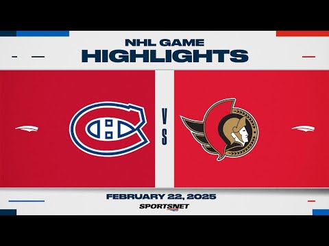 NHL Highlights | Canadiens vs. Senators - February 22, 2025