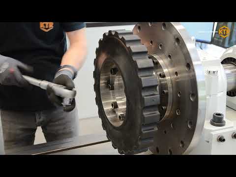 Step by step assembly of highly flexible flange coupling SINULASTIC® A | KTR Systems