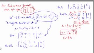 Orthogonal Complements