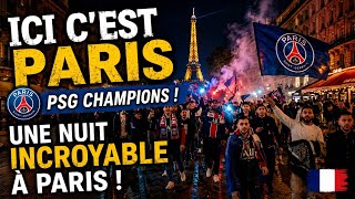 ​【Paris night walk】PSGが逆転優勝！熱気と興奮に包まれる夜のパリを歩いてみた【PSG優勝】#PSG #psgarsenal #pariswalk #parisnightwalk