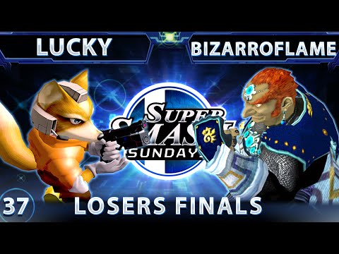 SSS 37 - Lucky (Fox) Vs. YP Bizzarro Flame (Ganondorf) SSBM Losers Finals - Smash Melee