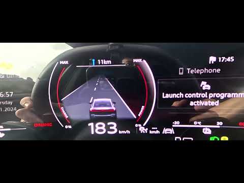 Audi S6 e-tron 2025 ( 551 Hp ) Acceleration 0-200 Km/h!!!!!