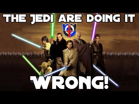 Jedi fight with their lightsabers WRONG: Star Wars