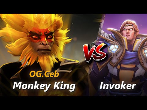 How to Monkey King mid vs Invoker (feat. Ceb) | First 10 minutes