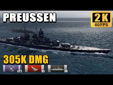 Battleship Preussen: no secondary build