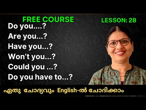 LESSON-28 | FREE SPOKEN ENGLISH COURSE | Spoken English Classes for Beginners in Malayalam | Ln-256