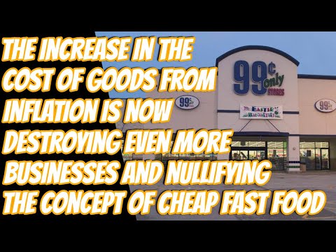 Fast Food Price Increase Outpaces Inflation | Dollar Stores Close In Mass