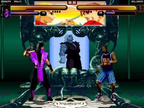 SM100's random MUGEN fight- Rain VS Shaq